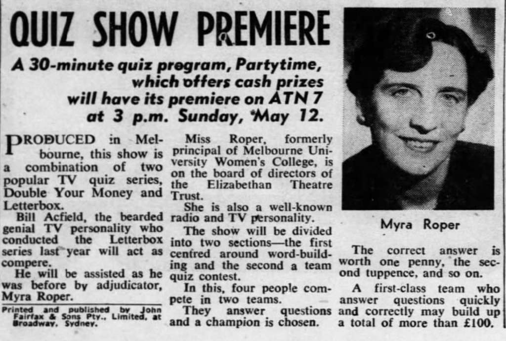 Herald report about Party Time